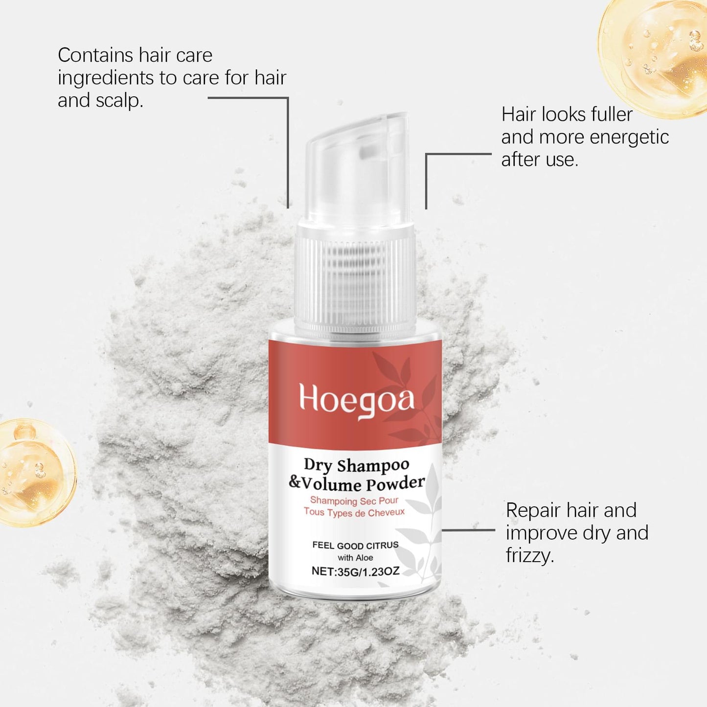 HOEGOA Waterless Dry Cleaning Spray Gentle Nourishing Serum.