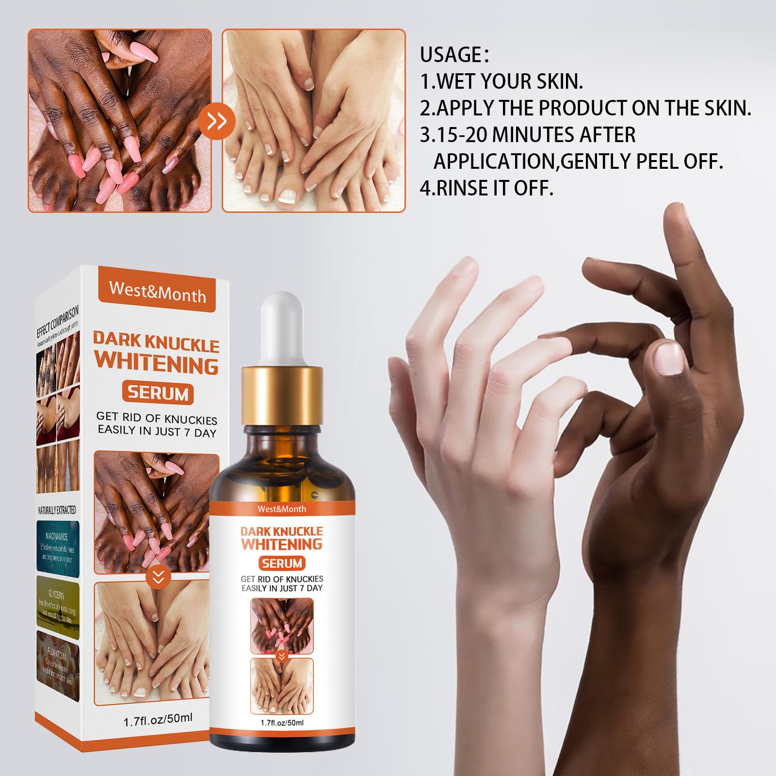 Joint Darkening Serum To Lighten Melanin.