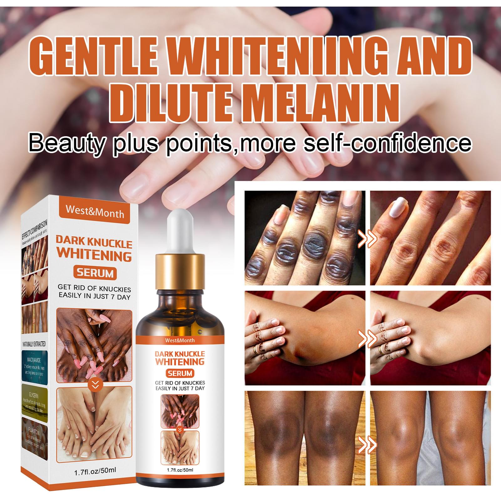 Joint Darkening Serum To Lighten Melanin.