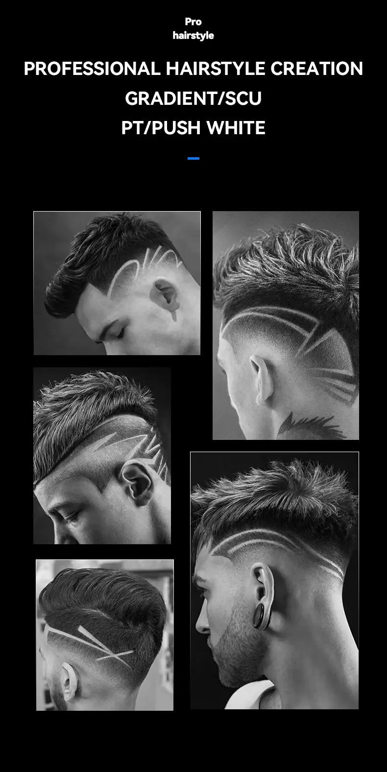 Kemei 2299 Barber Cordless Hair Trimmer 0mm Zero Gapped Carving Clipper Detailer Professional Electric Finish Cutting Machine.