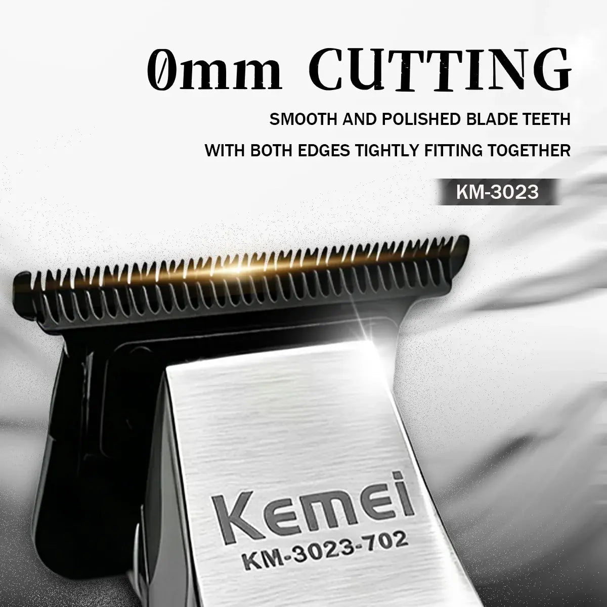 Kemei Hair Trimmer Professional Hair Clipper Electric Haircut Machine Rechargeable Hair Clipper 0 MM Trimmer for Men KM-3023-702.