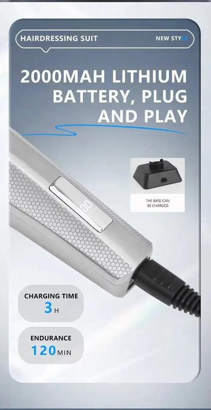 Kemei Hair Trimmer Professional Hair Clipper Electric Haircut Machine Rechargeable Hair Clipper 0 MM Trimmer for Men KM-3023-702.