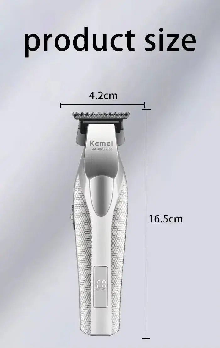 Kemei Hair Trimmer Professional Hair Clipper Electric Haircut Machine Rechargeable Hair Clipper 0 MM Trimmer for Men KM-3023-702.