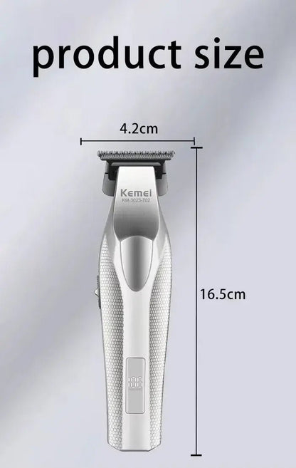 Kemei Hair Trimmer Professional Hair Clipper Electric Haircut Machine Rechargeable Hair Clipper 0 MM Trimmer for Men KM-3023-702.