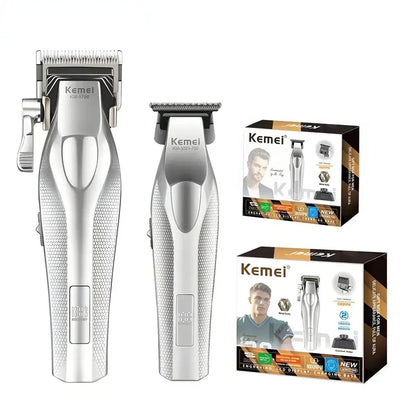Kemei Hair Trimmer Professional Hair Clipper Electric Haircut Machine Rechargeable Hair Clipper 0 MM Trimmer for Men KM-3023-702.