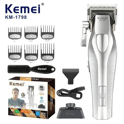 Kemei Hair Trimmer Professional Hair Clipper Electric Haircut Machine Rechargeable Hair Clipper 0 MM Trimmer for Men KM-3023-702.