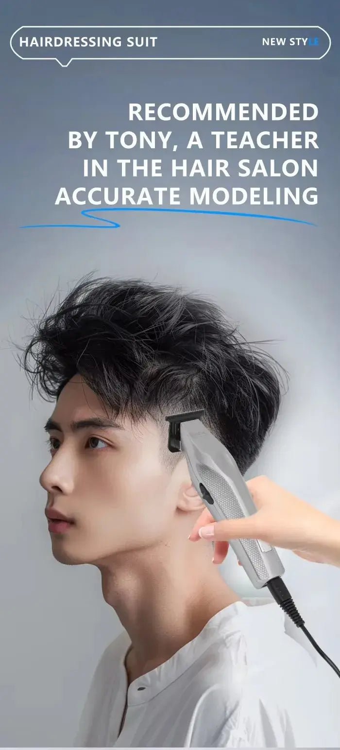 Kemei Hair Trimmer Professional Hair Clipper Electric Haircut Machine Rechargeable Hair Clipper 0 MM Trimmer for Men KM-3023-702.