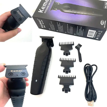 Kemei KM-2299 Professional Hair Clipper 1200mAh Electric Hair Clippers USB Rechargeable Hair Trimmers Hair Cutting Machine.
