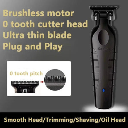 Kemei KM-2299 Professional Hair Clipper 1200mAh Electric Hair Clippers USB Rechargeable Hair Trimmers Hair Cutting Machine.