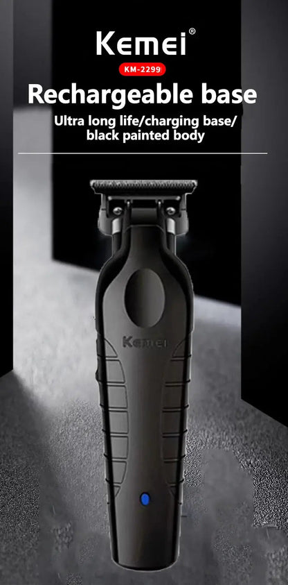 Kemei KM-2299 Professional Hair Clipper 1200mAh Electric Hair Clippers USB Rechargeable Hair Trimmers Hair Cutting Machine.