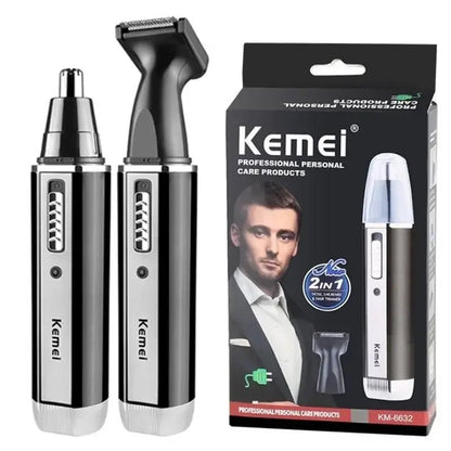 Kemei KM-6630 6631 6632 trimmer for men Nose and ear trimmer Rechargeable Trimmer For Hair Beard Nose And Ear Cleaner Grooming.
