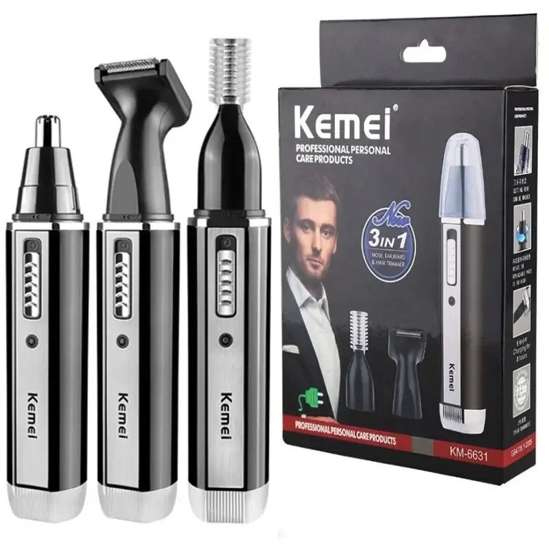 Kemei KM-6630 6631 6632 trimmer for men Nose and ear trimmer Rechargeable Trimmer For Hair Beard Nose And Ear Cleaner Grooming.