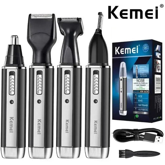 Kemei KM-6630 6631 6632 trimmer for men Nose and ear trimmer Rechargeable Trimmer For Hair Beard Nose And Ear Cleaner Grooming.