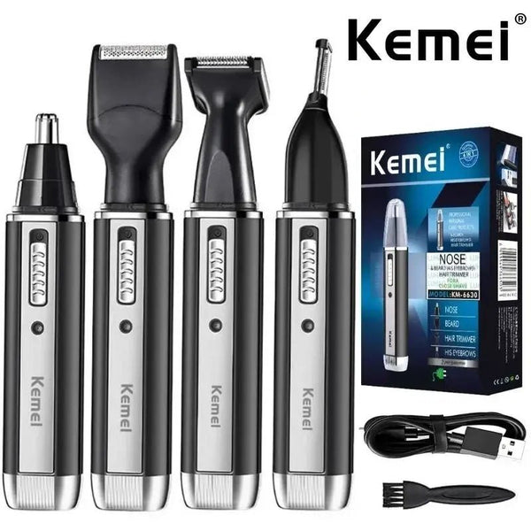 Kemei KM-6630 6631 6632 trimmer for men Nose and ear trimmer Rechargeable Trimmer For Hair Beard Nose And Ear Cleaner Grooming.