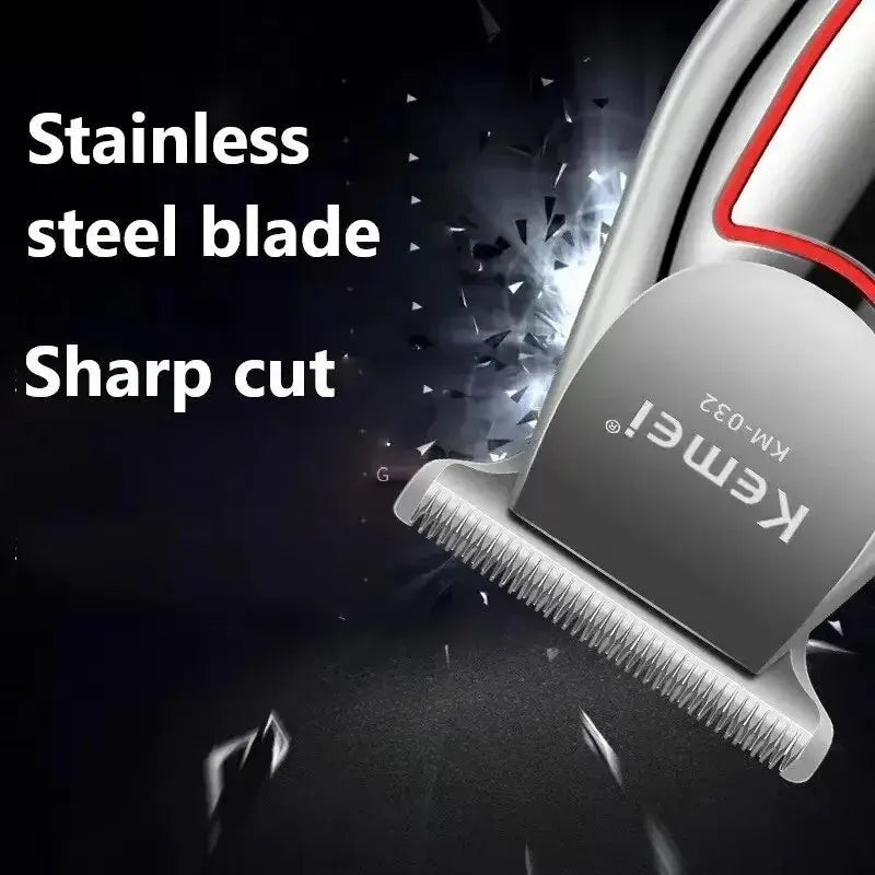KEMEI Profession Hair Trimmer Electric Beard Trimmer For Men Hair Clipper Hair Cutter  Machine Hair Cut Grooming Kit  KM-032.