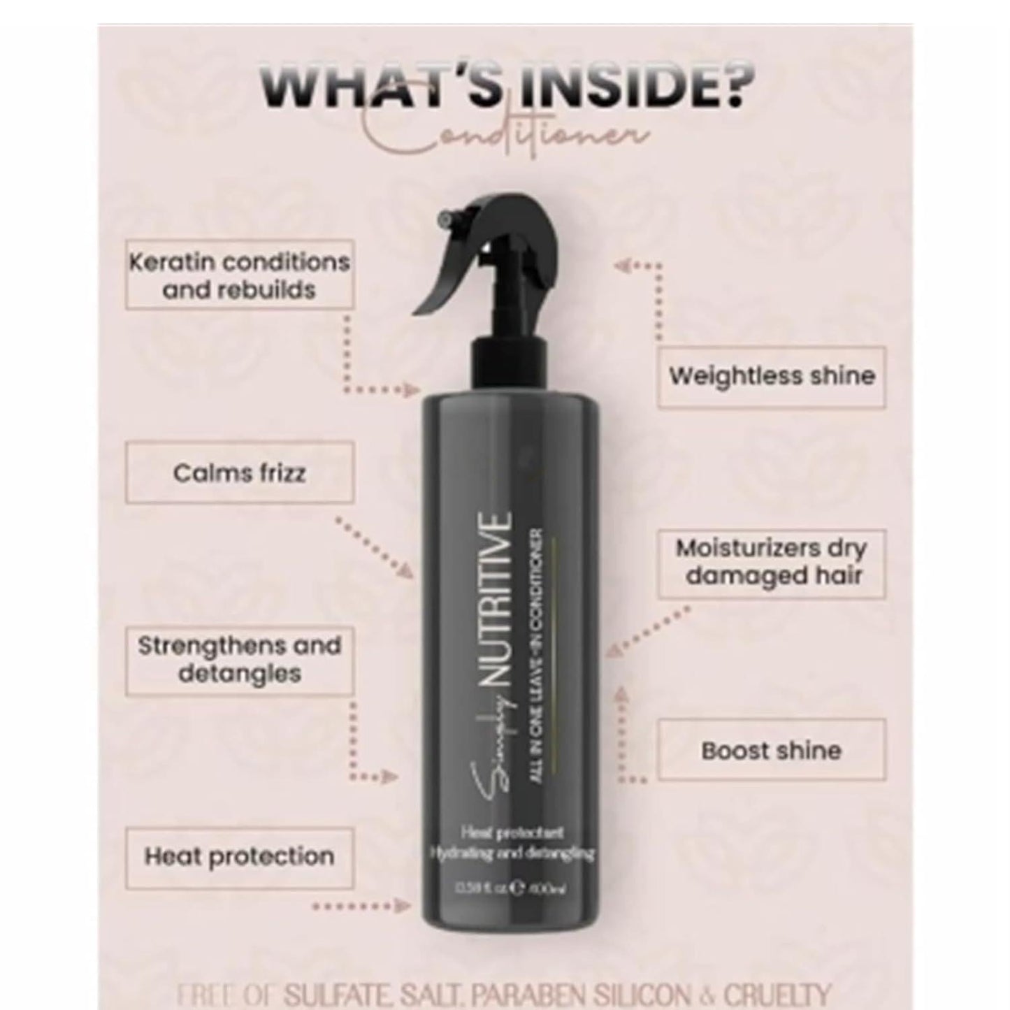 Leave-in Hair Conditioner Hair Gloss.