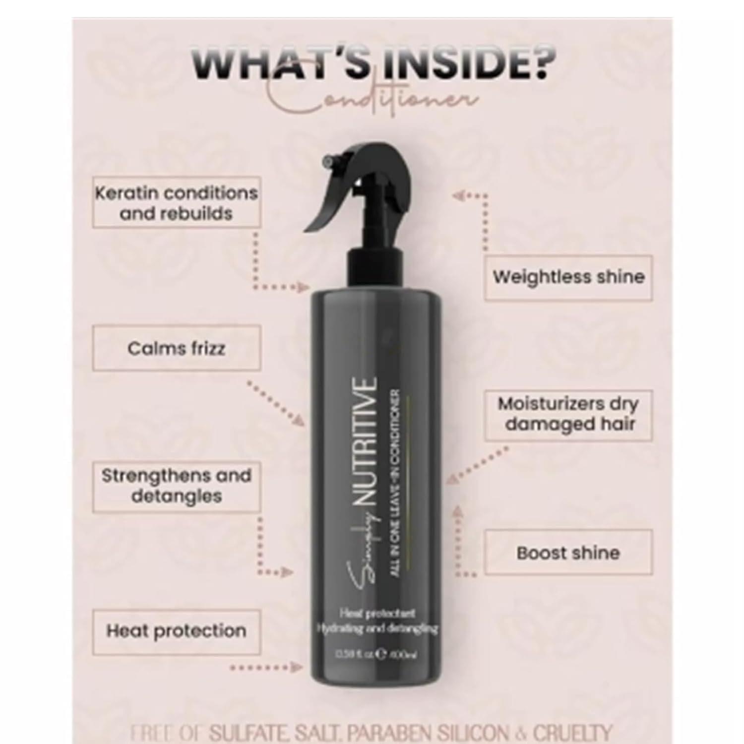 Leave-in Hair Conditioner Hair Gloss.