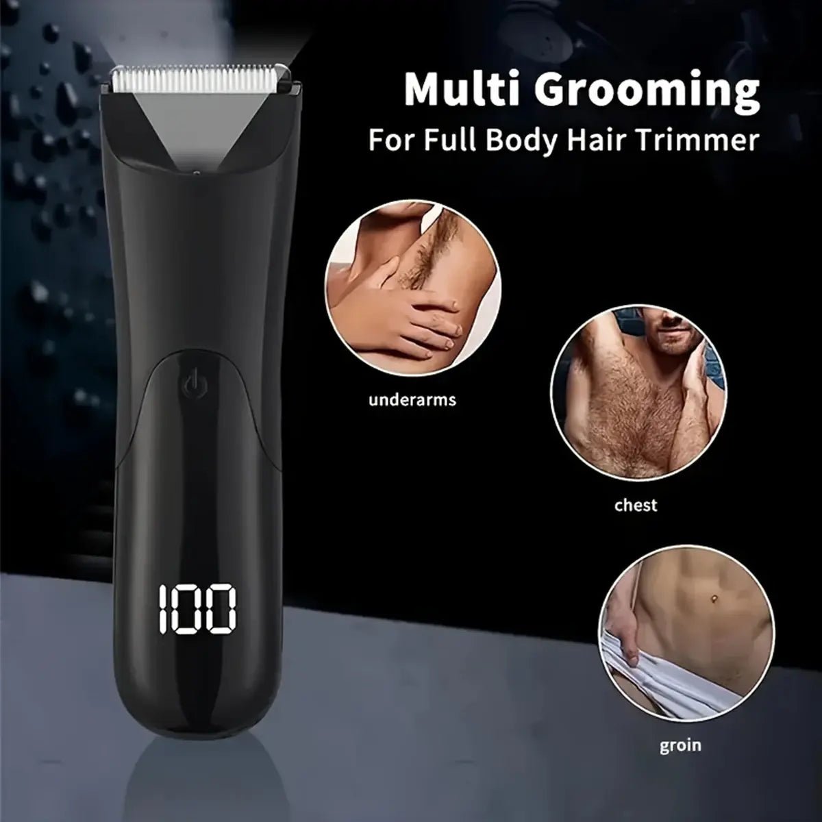 Man Body Hair Trimmer Epilator Groin Trimer For Man Beard Shaver Chest  Hair Epilator Armpit Hair Shaver Arms Legs Hair Razors.