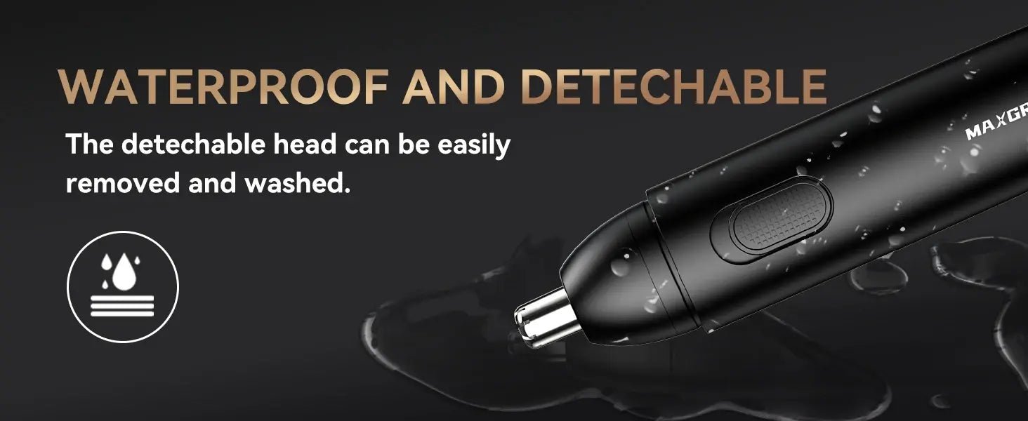 MAXGROOM Nose Hair Trimmer for Men Rechargeable 360 Rotating Dual-Blade Electric Shaver Eyebrows Nose Hair Trimmer Painless Safe.
