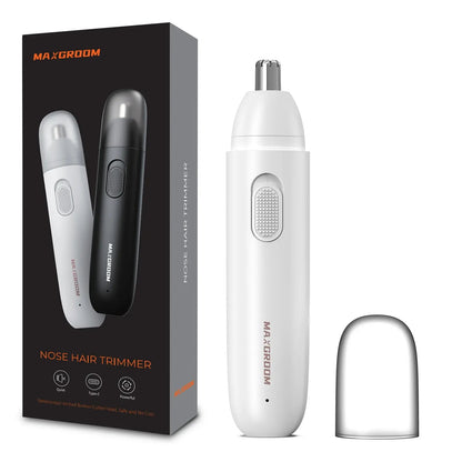 MAXGROOM Nose Hair Trimmer for Men Rechargeable 360 Rotating Dual-Blade Electric Shaver Eyebrows Nose Hair Trimmer Painless Safe.