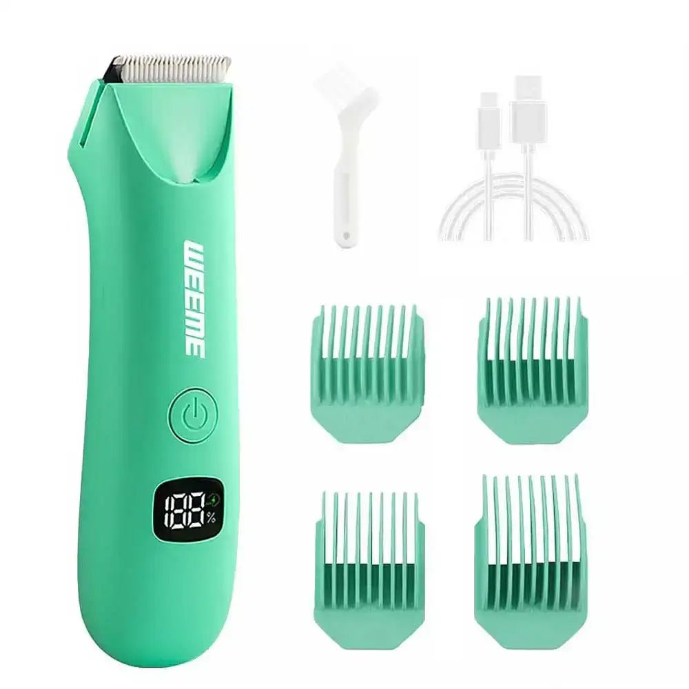 Men's Body Grooming Trimmer with Digital Display, Multi-Functional Electric Hair Removal, Portable Quick Body Hair Trimmer.