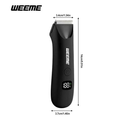 Men's Body Grooming Trimmer with Digital Display, Multi-Functional Electric Hair Removal, Portable Quick Body Hair Trimmer.