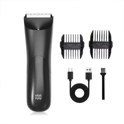 Men's Body Hair Trimmer Epilator Beard Shaver for Groin Chest Armpit Arms Legs - All-In-One Hair Removal Razor.