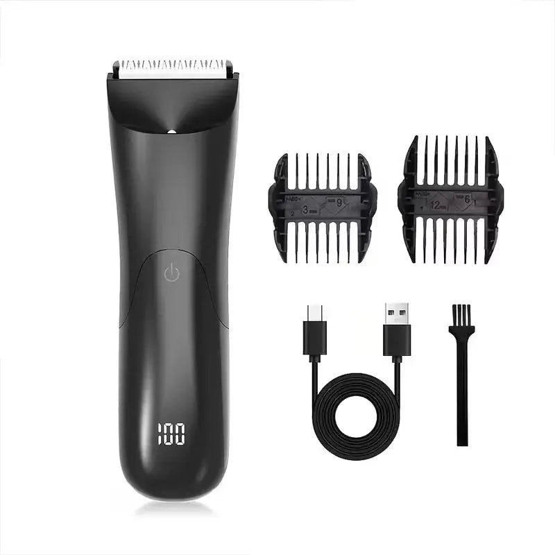 Men's Body Hair Trimmer Epilator Beard Shaver for Groin Chest Armpit Arms Legs - All-In-One Hair Removal Razor.