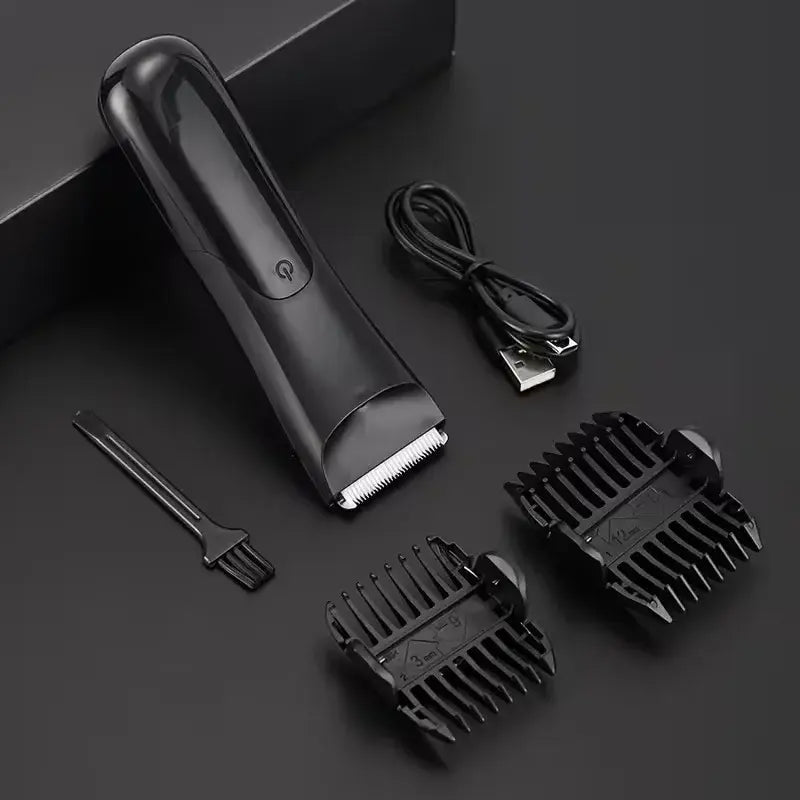 Men's Body Hair Trimmer Epilator Beard Shaver for Groin Chest Armpit Arms Legs - All-In-One Hair Removal Razor.