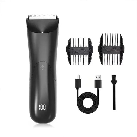 Men's Body Hair Trimmer Epilator Beard Shaver for Groin Chest Armpit Arms Legs - All-In-One Hair Removal Razor.