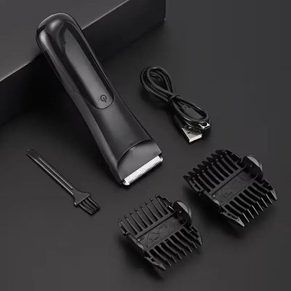 Men's Body Hair Trimmer Epilator Beard Shaver for Groin Chest Armpit Arms Legs - All-In-One Hair Removal Razor.