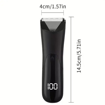 Men's Body Trimmer, Electric Razor, Pubic and Underarm Hair Private Hair Trimmer, Ceramic Blade Men's Grooming Kit.