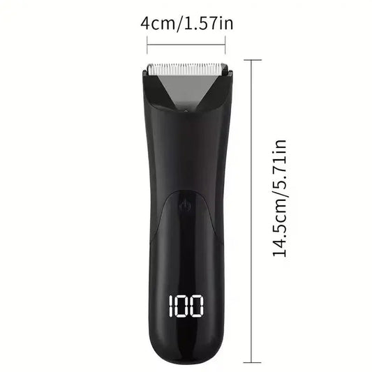 Men's Body Trimmer, Electric Razor, Pubic and Underarm Hair Private Hair Trimmer, Ceramic Blade Men's Grooming Kit.