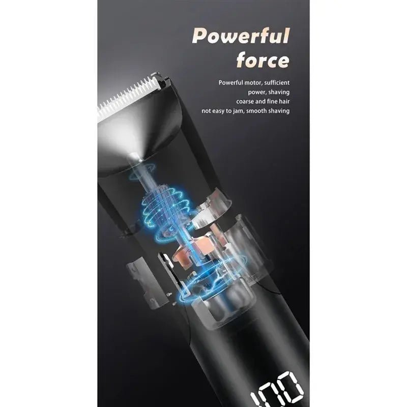 Men's Body Trimmer, Electric Razor, Pubic and Underarm Hair Private Hair Trimmer, Ceramic Blade Men's Grooming Kit.