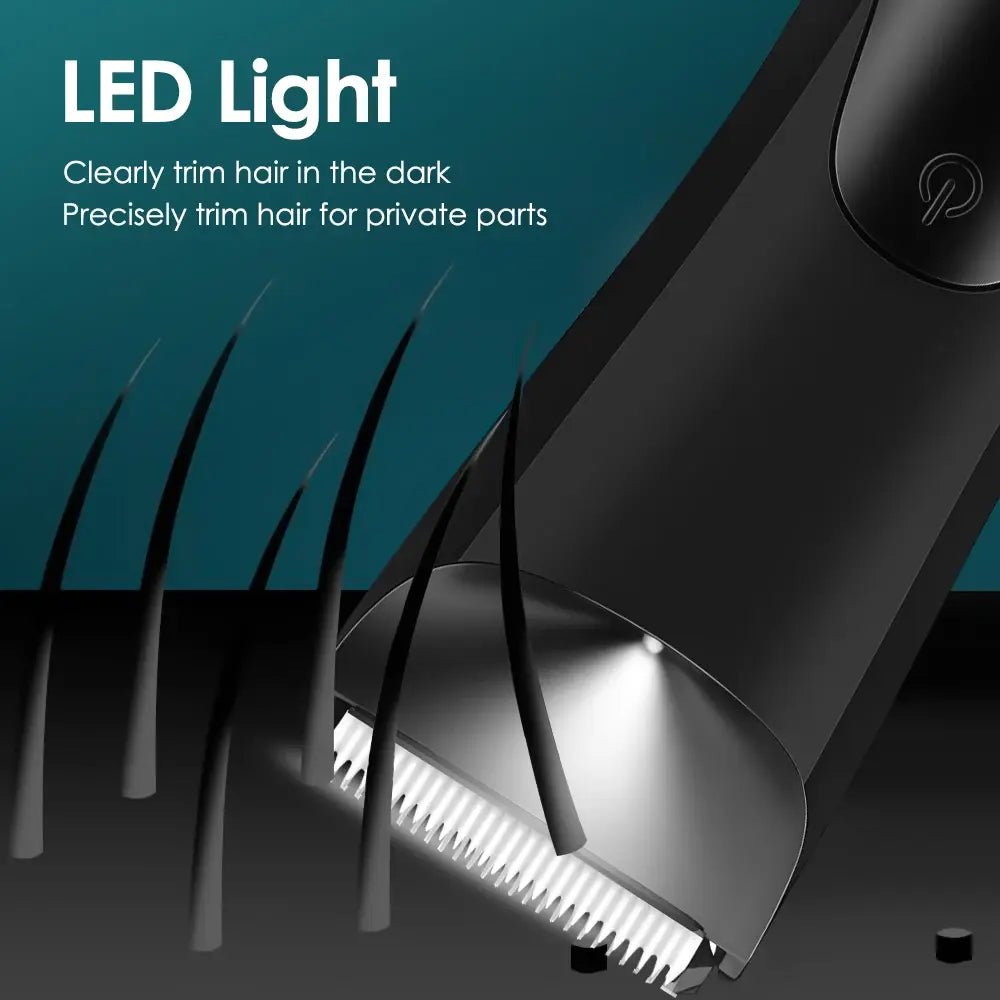Men's Groin Body Hair Trimmer Electric Shaver For Men Ball Pubic Private Areas Hair Removal Chest Arm Leg Shaving Machine Razor.
