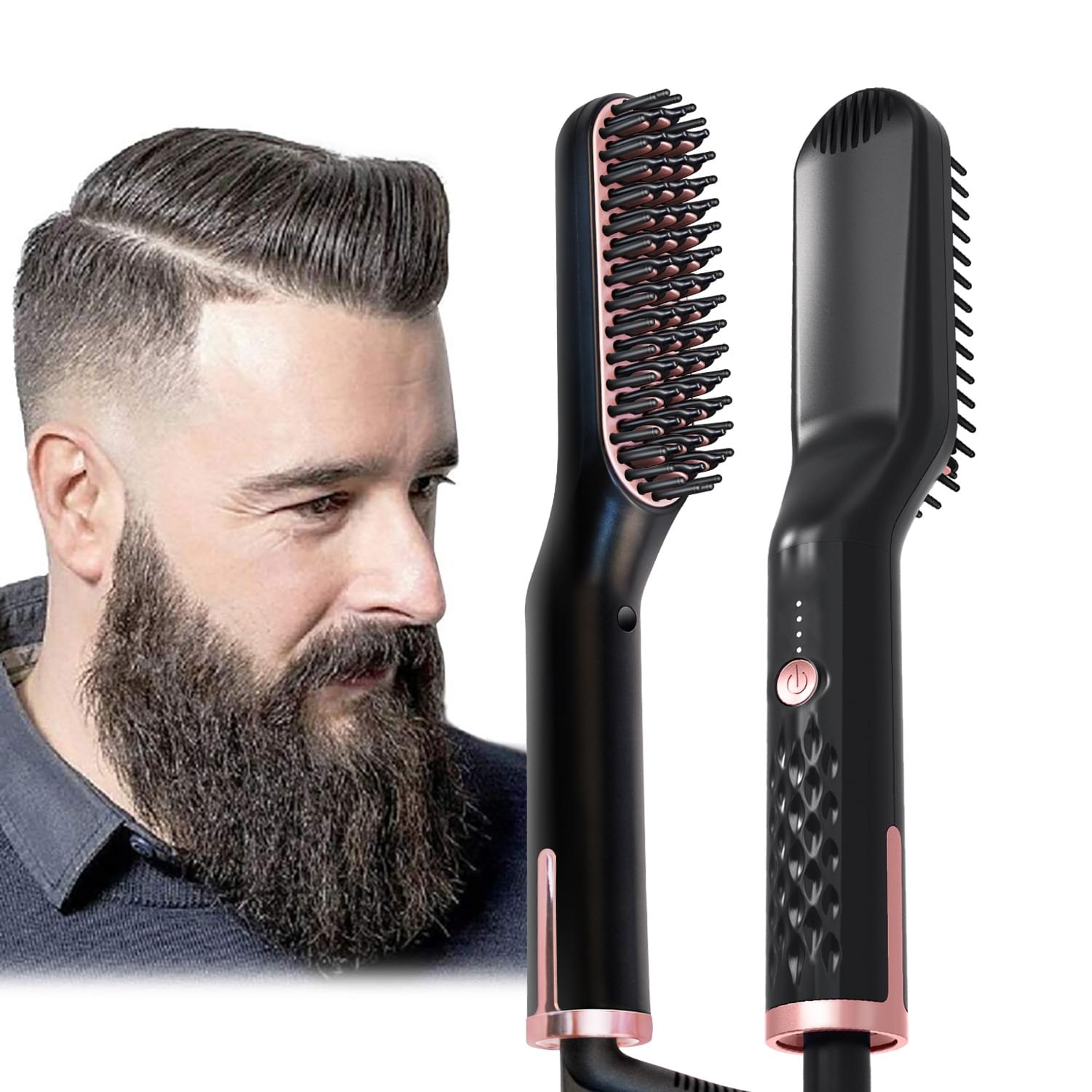 Men's multi-function straight hair comb.