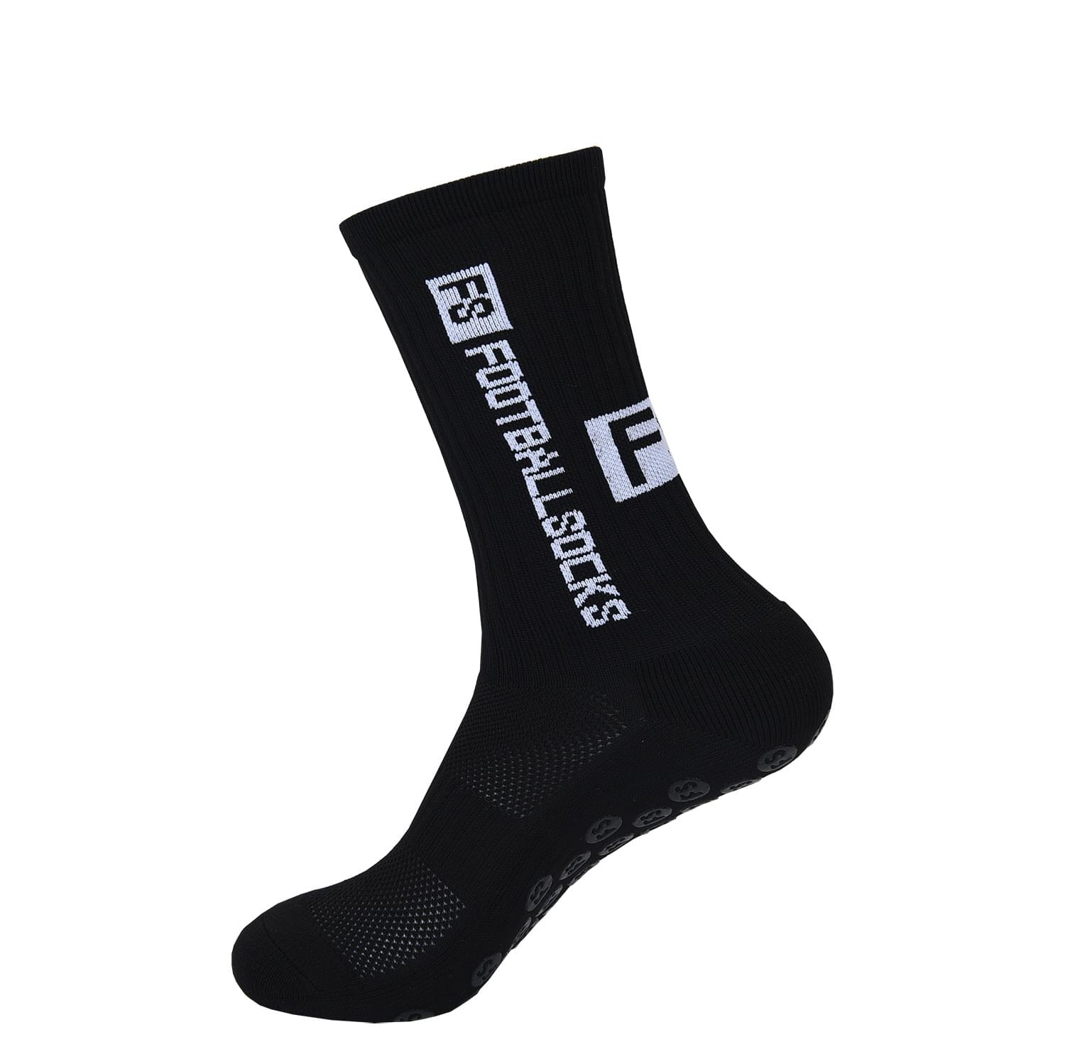 Mid-calf Professional Football Socks Round Silicone Non-slip Socks With Non-slip Rubber Soles.