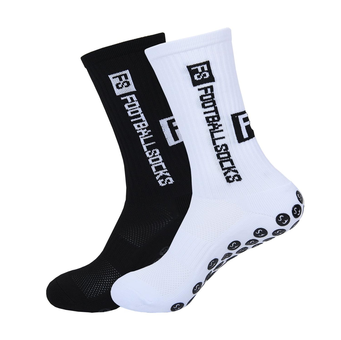 Mid-calf Professional Football Socks Round Silicone Non-slip Socks With Non-slip Rubber Soles.