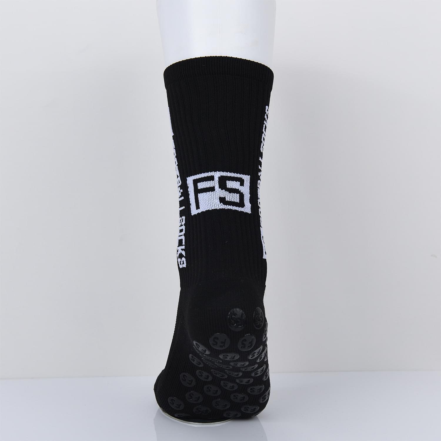 Mid-calf Professional Football Socks Round Silicone Non-slip Socks With Non-slip Rubber Soles.