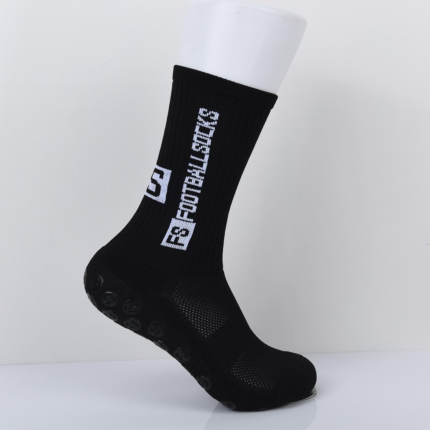 Mid-calf Professional Football Socks Round Silicone Non-slip Socks With Non-slip Rubber Soles.
