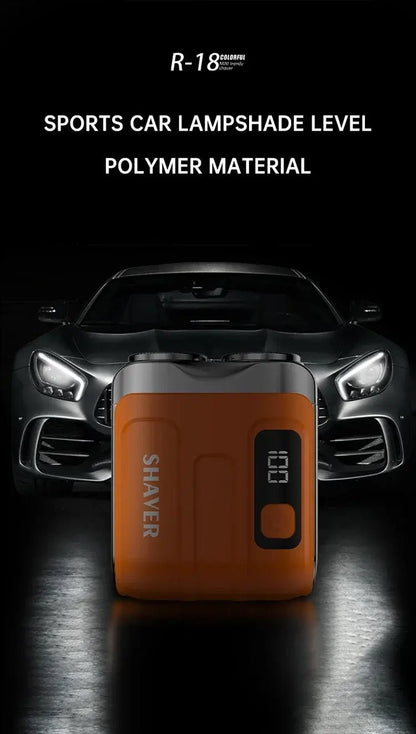 Mini Electric Smart Shaver Household Car Shaver Digital Display Dual Blade Rechargeable Shaver Powerful Beard Trimmer Tool.