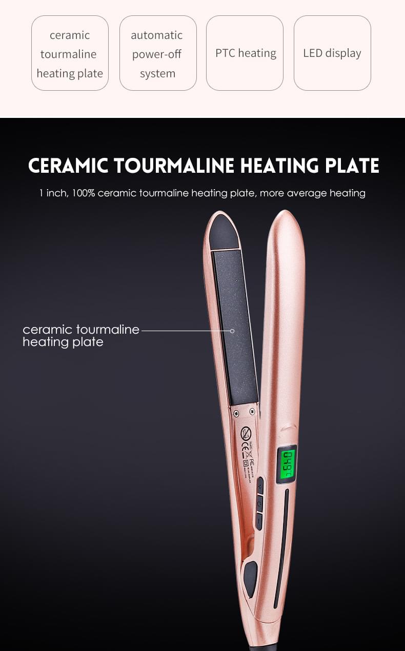 Mini hair straightener.