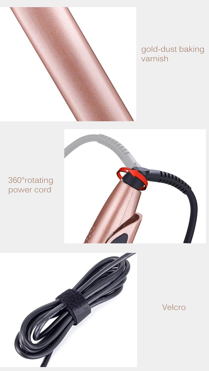 Mini hair straightener.
