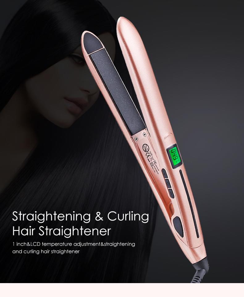 Mini hair straightener.