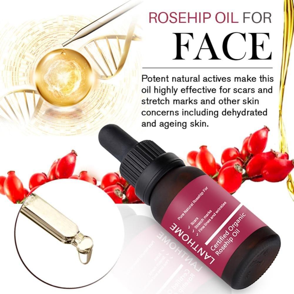 Moisturizing and moisturizing rosehip oil.