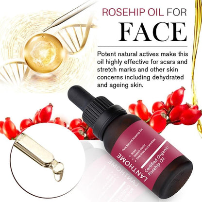 Moisturizing and moisturizing rosehip oil.