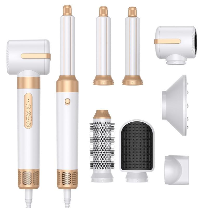 MOQ300 Multifunctional 7-in-1 High-speed Hair Dryer Straight Comb.