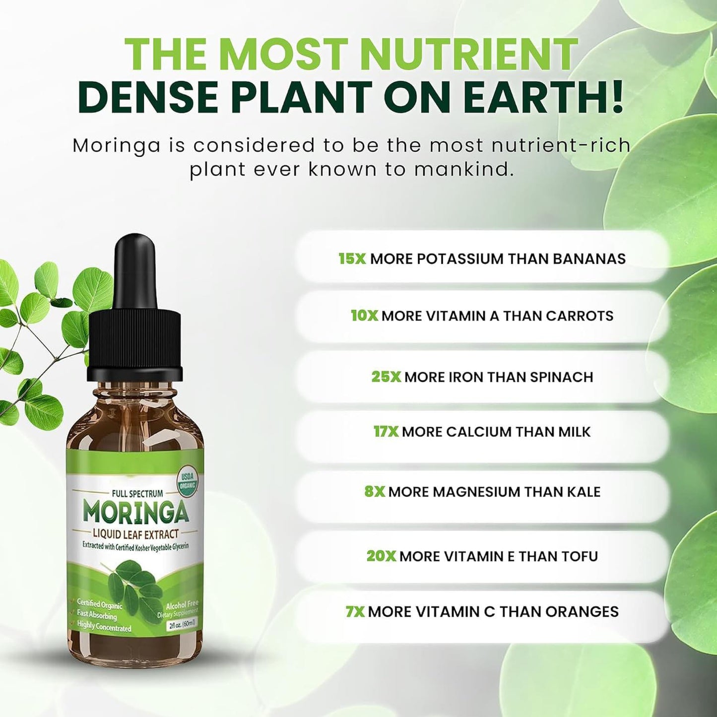 Moringa Leaf Drops Moringa Powder Drops.