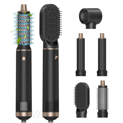 Multifunctional Five-in-one Noise Reduction Modeling Hair Curler.