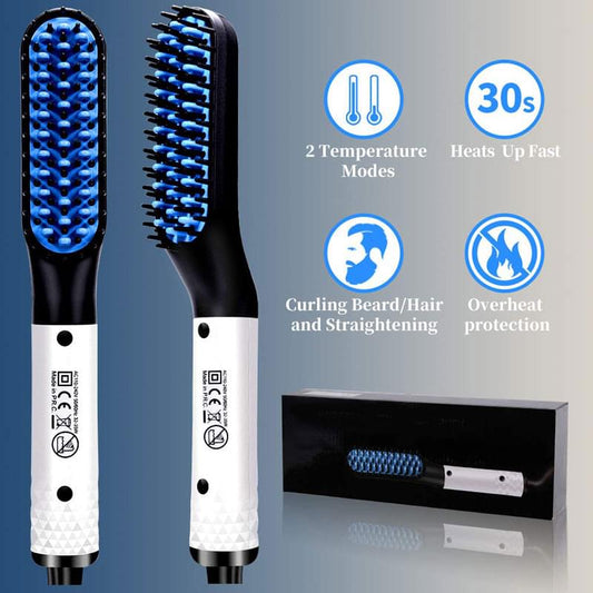 Multifunctional Hair Straightener Hair Comb Brush Men Beard Straightener Straightening.